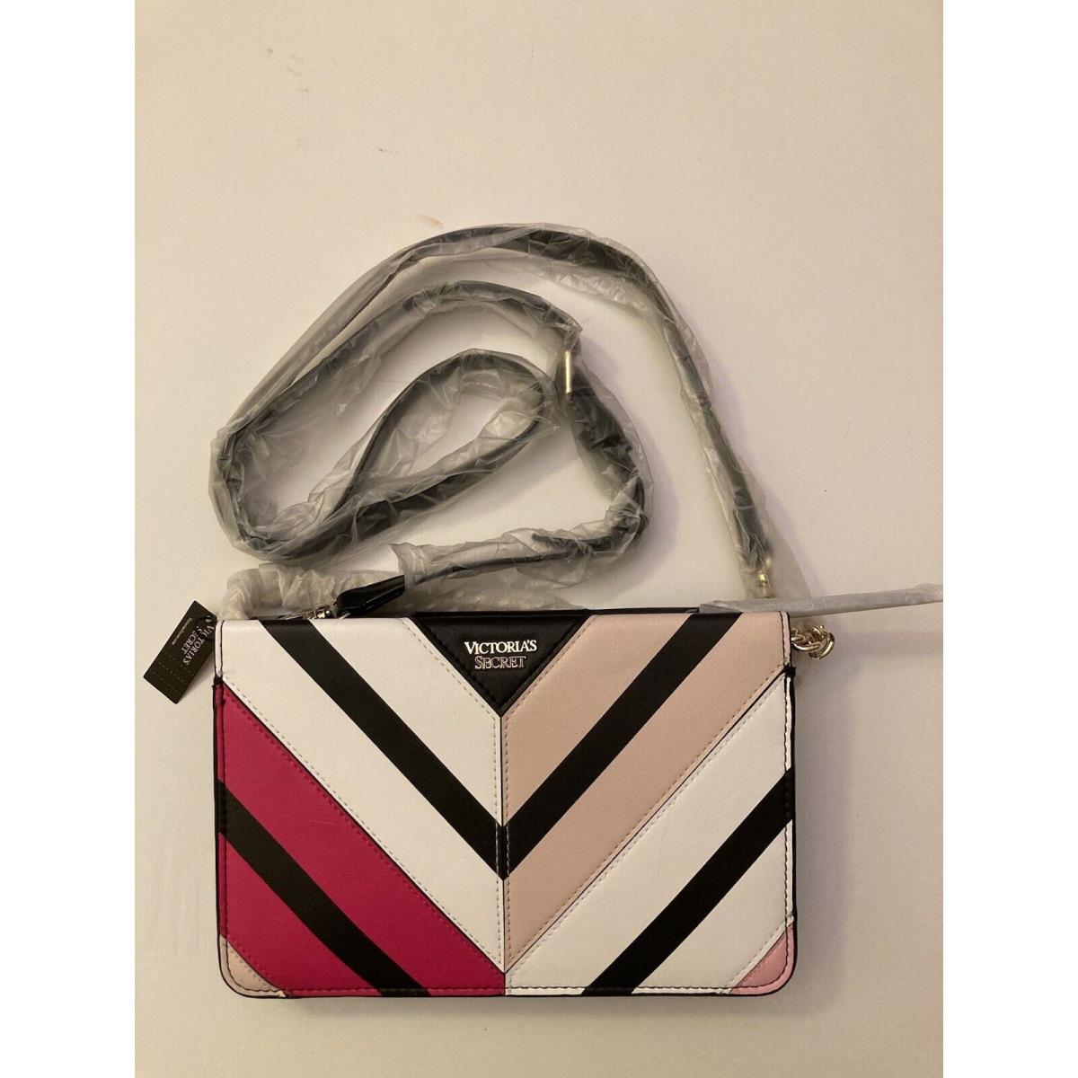 Victoria`s Secret Multi-colored Chevron Crossbody Purse Bag