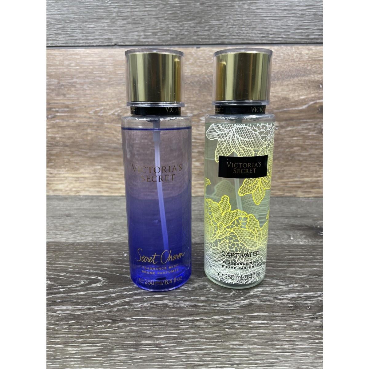 Victoria Secret Fragence Mist Set of 2 Secret Charm Captivated 250mL/8.4oz