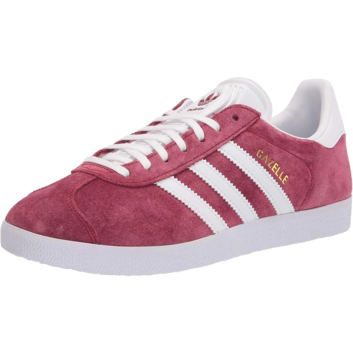 Men`s Adidas Gazelle Collegiate Burgundy/footwear Wht-gold Metallic B41645 - Burgundy/Footwear White-Gold Metallic