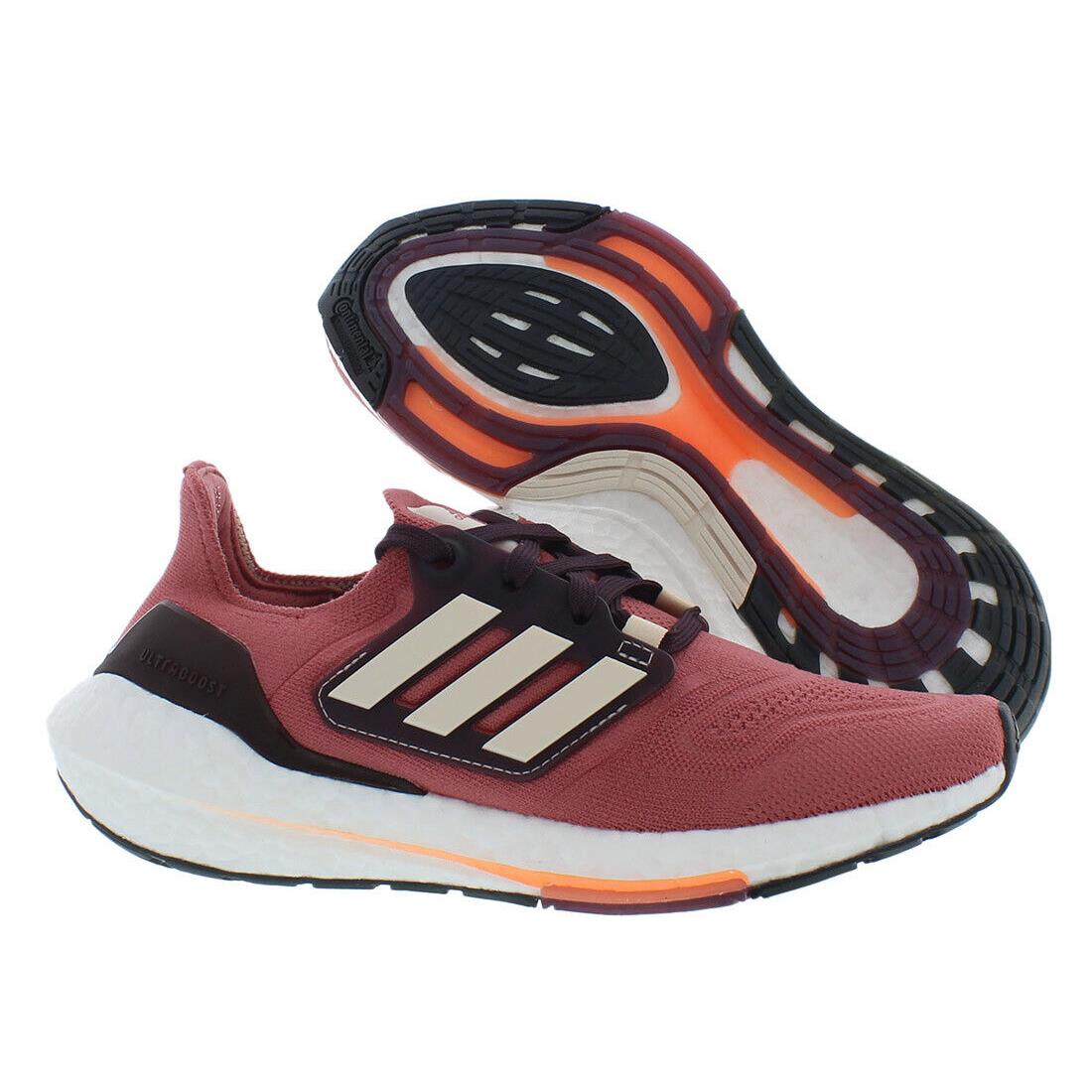 Adidas Ultraboost 22 Womens Shoes - Wonder Red/Bliss Orange/Shadow Maroon, Main: Red