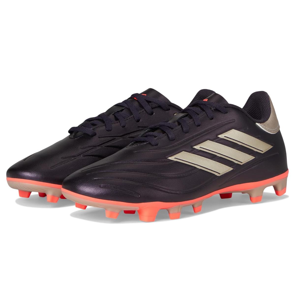 Unisex Shoes Adidas Copa Pure II Club Football Boots Flexible Ground - Aurora Black/Platin Metallic/Turbo