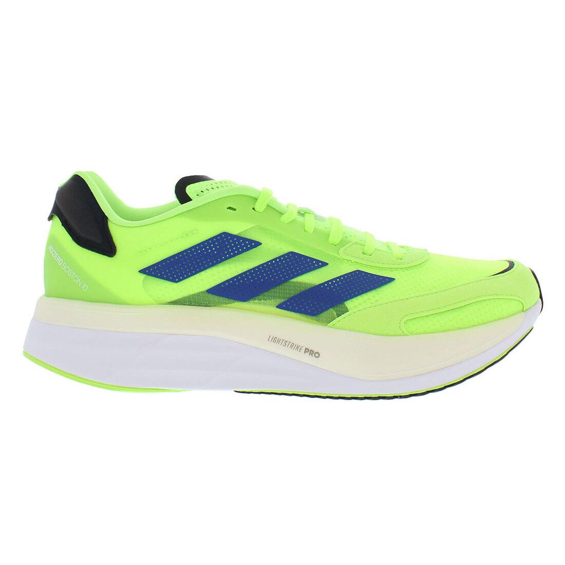 Adidas Adizero Boston 10 Mens Shoes - Neon/Blue, Main: Yellow