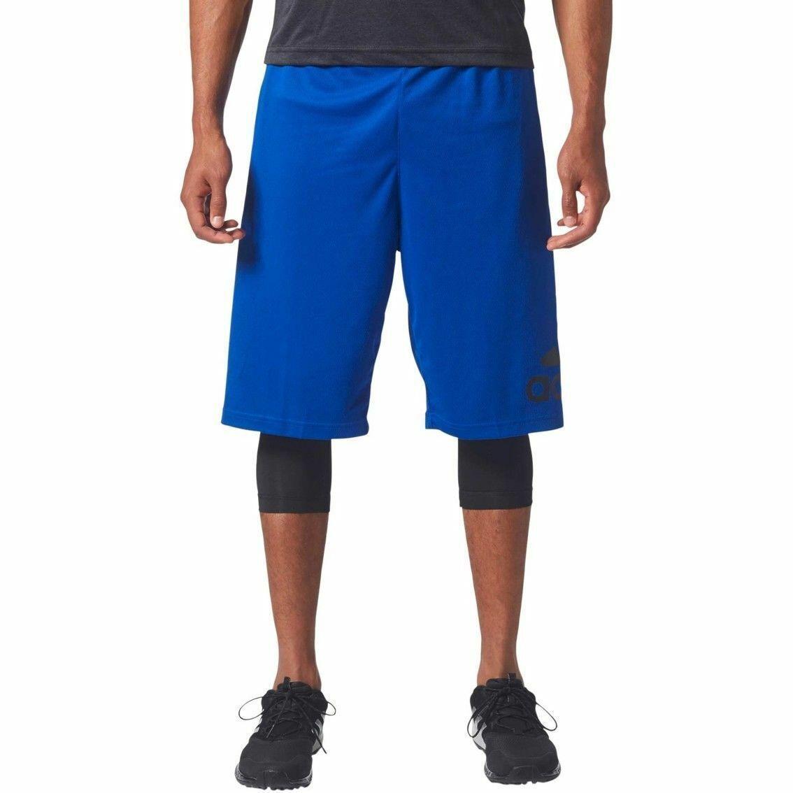 Adidas Men`s Foundation 2-In-1 Shorts Blue Small Med W Tag