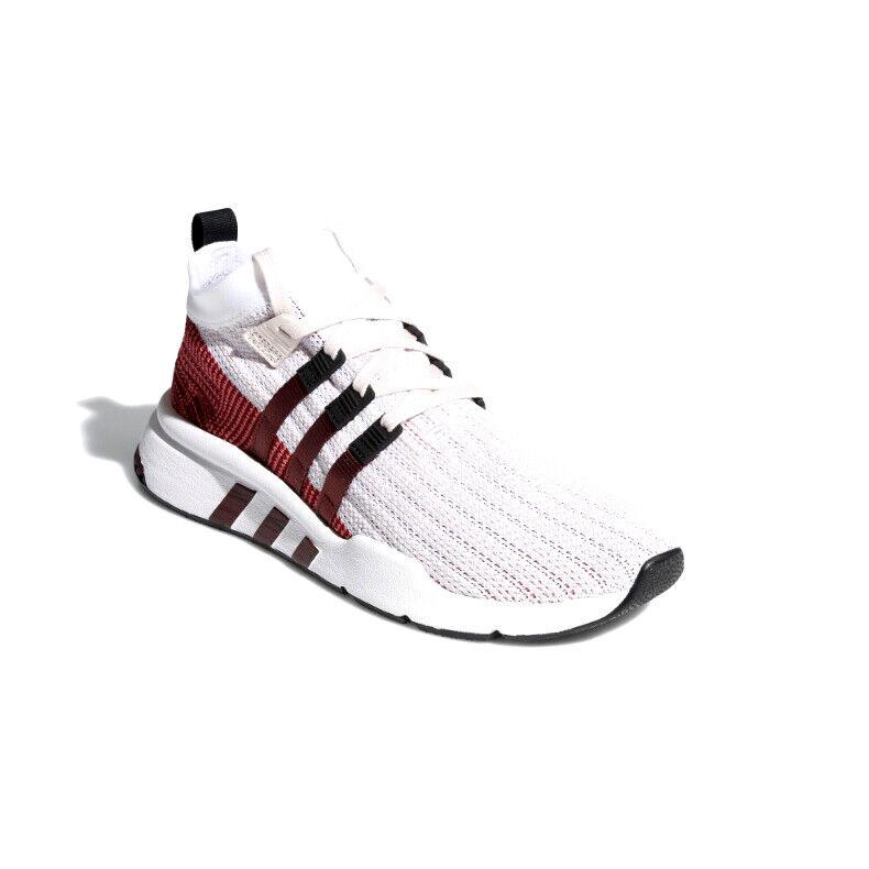 Adidas Eqt Support Mid Adv Primeknit Sneakers Orchid Tint / Cloud White / Maroon - ORCHID TINT / CLOUD WHITE / MAROON