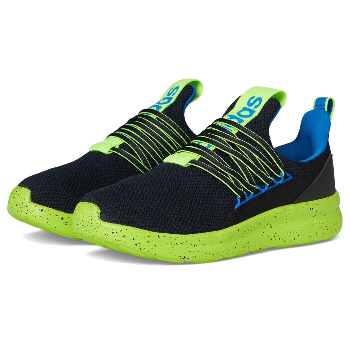 Children Unisex Shoes Adidas Kids Lite Racer Adapt 7.0 Little Kid/big Kid - Black/Lucid Lemon/Bright Royal