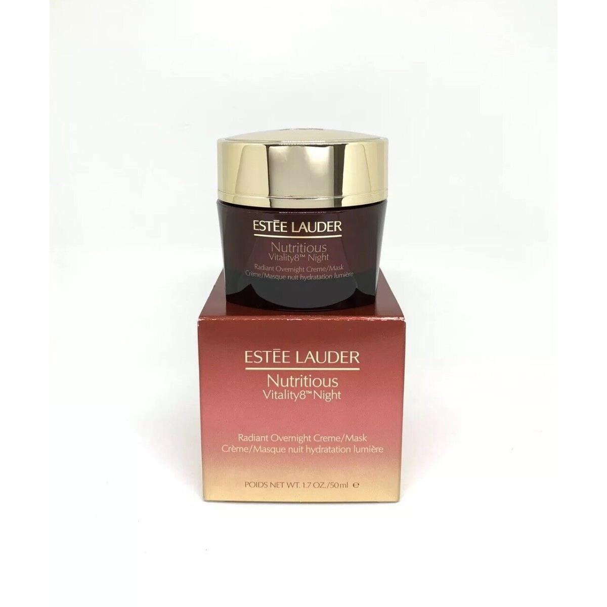 Estee Lauder Nutritious Vitality8 Night Radiant Overnight Creme/mask 1.7 oz