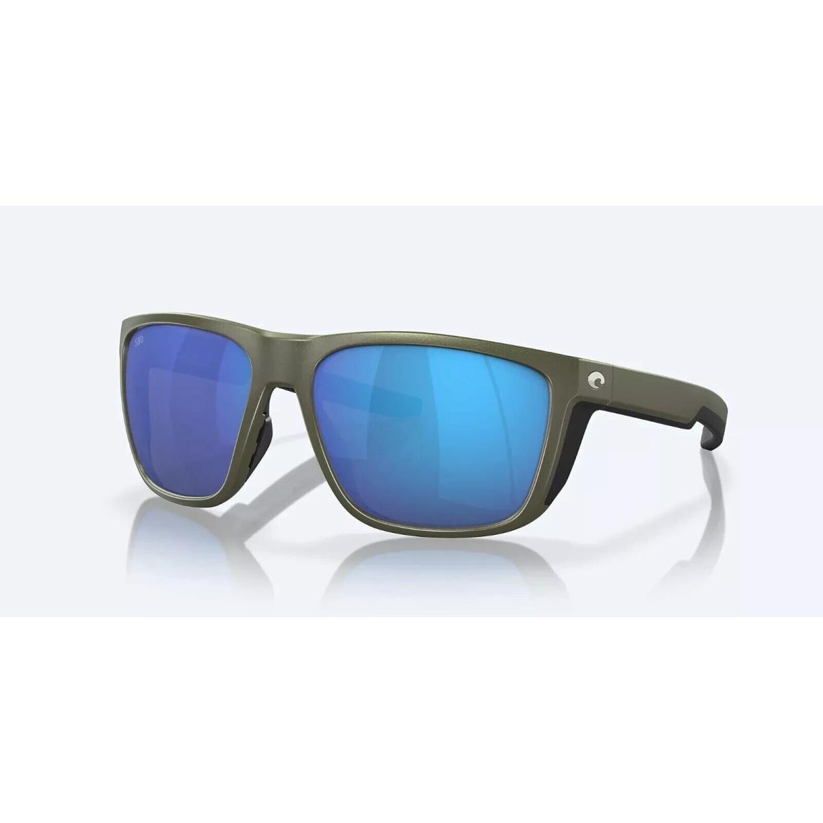 Costa Del Mar Ferg Sunglasses Steel Gray Metallic Frame/blue 580g Glass Lens