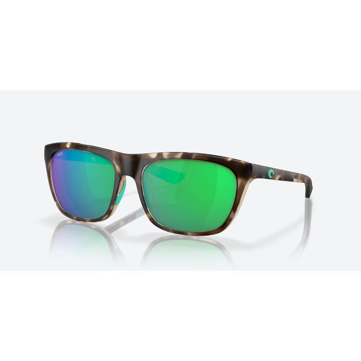 Costa Del Mar Cheeca Sunglasses 249 Matte Shadow Tortoise/green 580P Lens