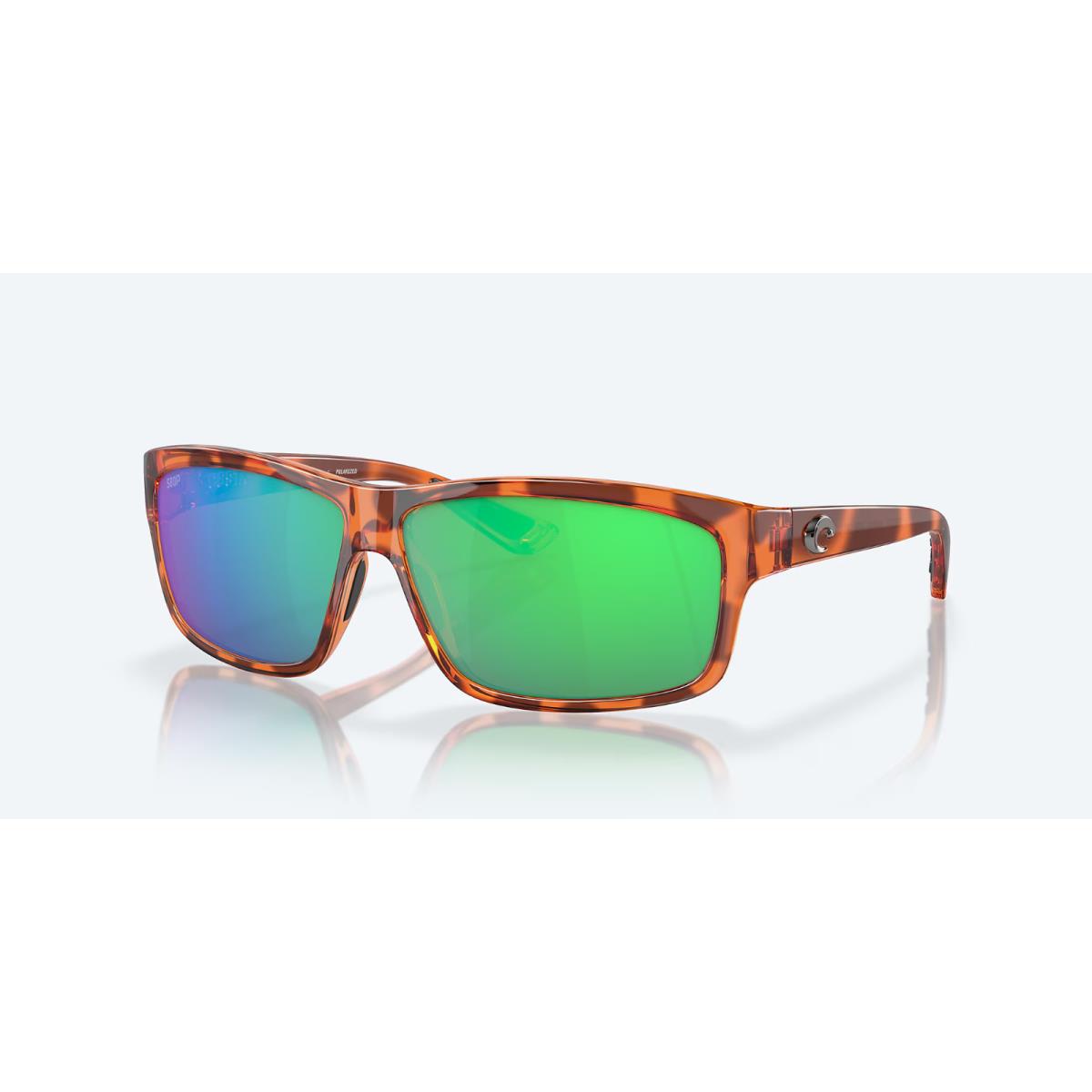 Costa Cut Sunglasses 51 Honey Tortoise Frame/green 580p Lens