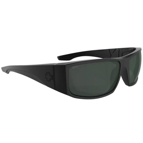 Spy Optic Cooper XL Sunglasses - Matte Black / Happy Gray Green Polar