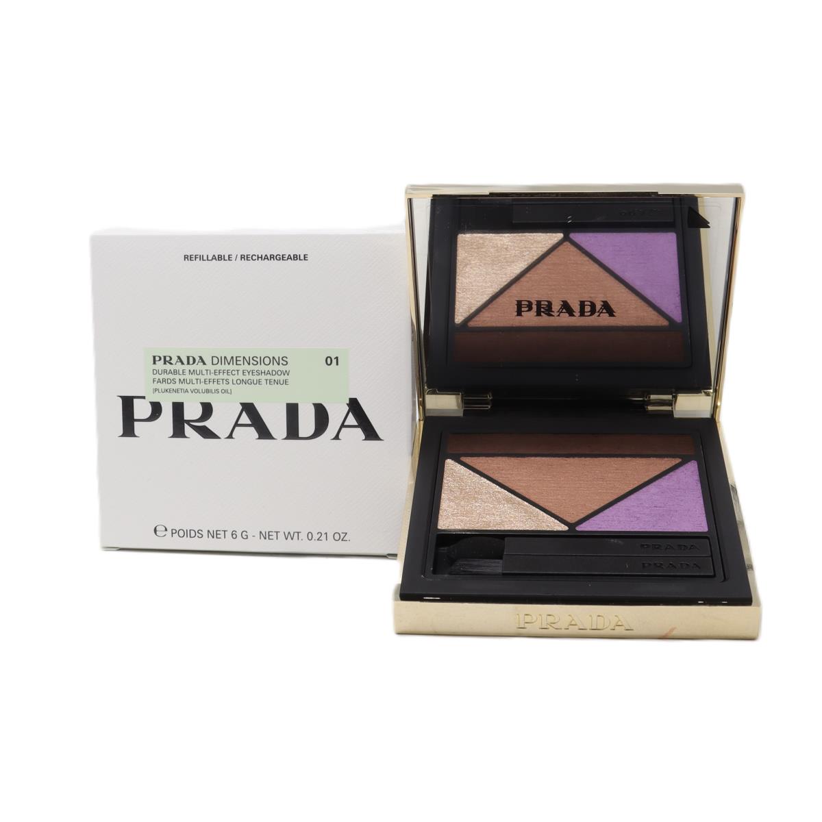 Prada Dimensions Durable Multi-effect Refillable Eyeshadow Palette 0.21oz