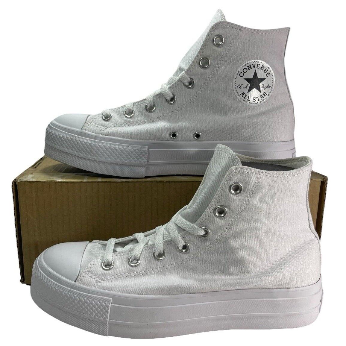 Converse by You Chuck Taylor Platform Lift Hi White Sneaker Women Size 9.5