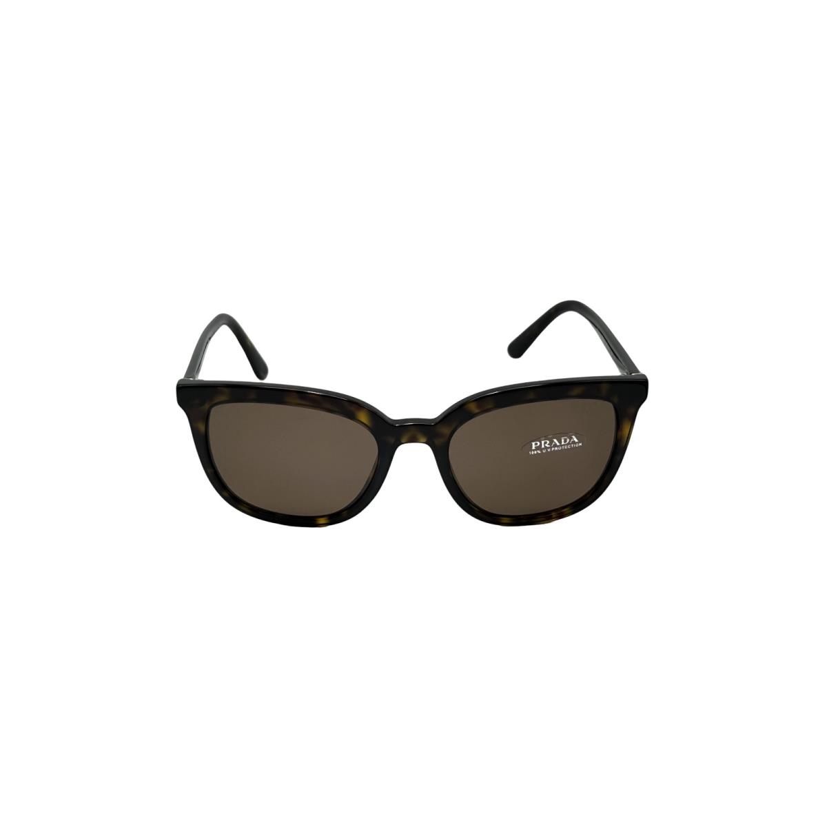 Prada Designer Cat Eye Sunglasses Dark Havana Tortoise Shell Brown Lens OPR03XS - Frame: Brown, Lens: Brown