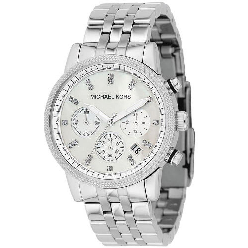 MK5020 Womens Silver Mother of Pearl Stainless Watch by Michael Kors