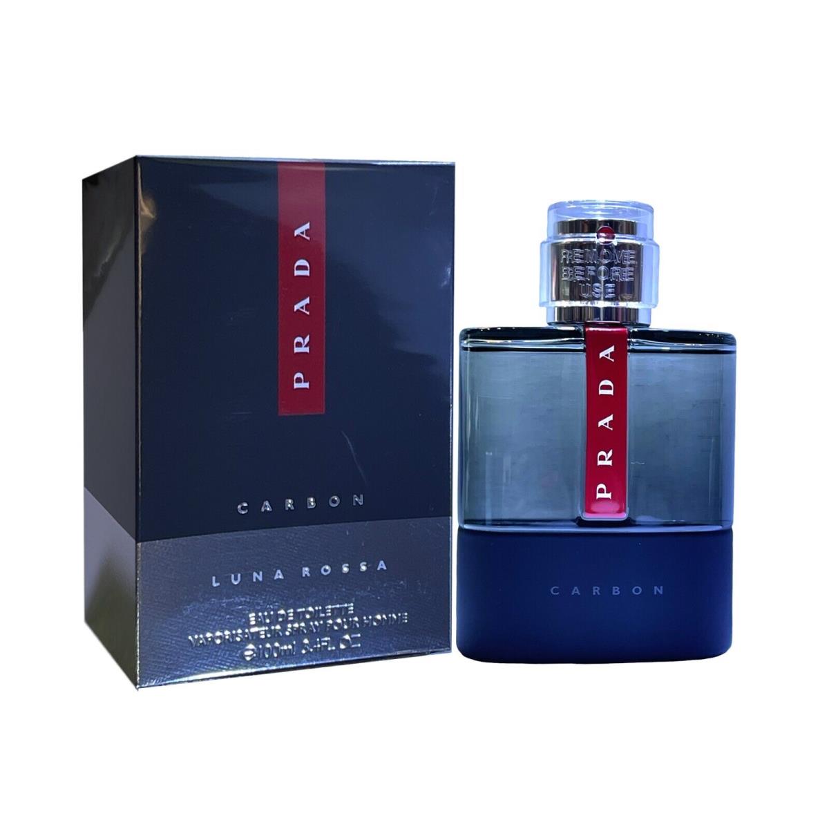 Prada Luna Rossa Carbon 3.4 OZ 100ML Eau de Toilette Spray For Men