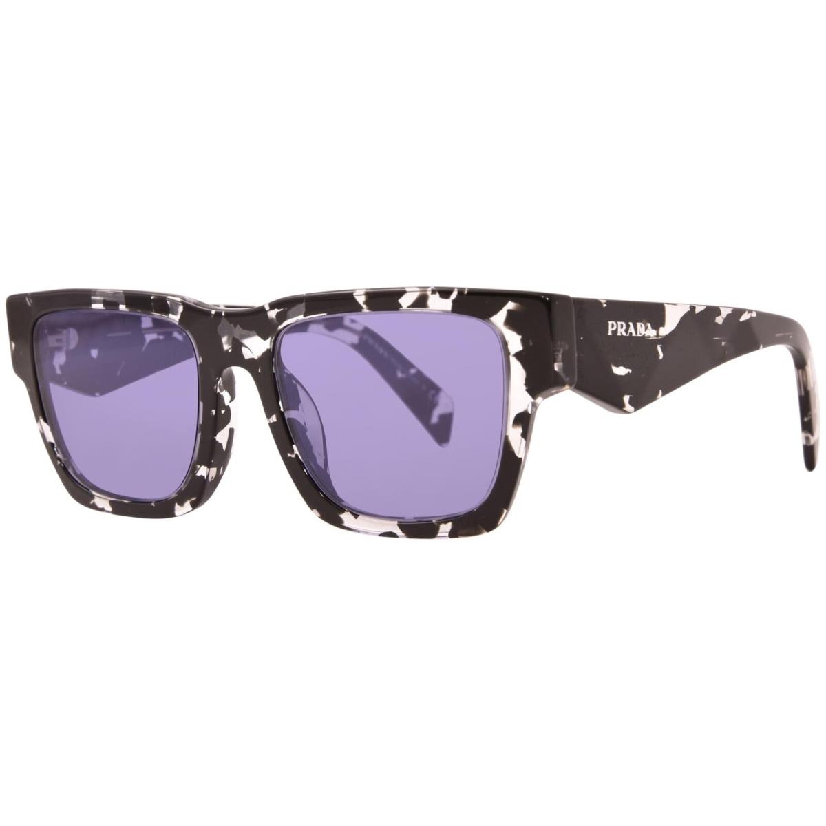 Prada Sunglasses PRA06S 15O50B 50mm Tortoise Black Crystal / Violet Mirror Lens