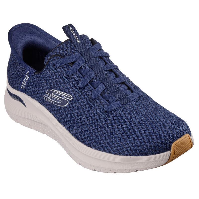 Mens Skechers Slip-ins: Arch Fit 2.0 - Look Ahead Navy Knit Shoes