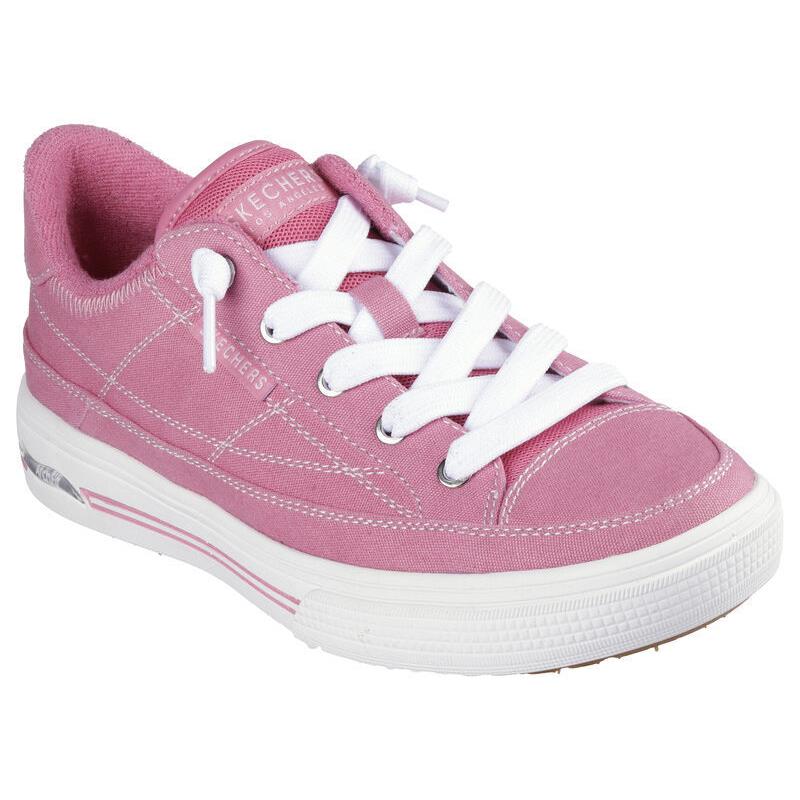 Womens Skechers Arch Fit Arcade - Arcata Pink Canvas Shoes