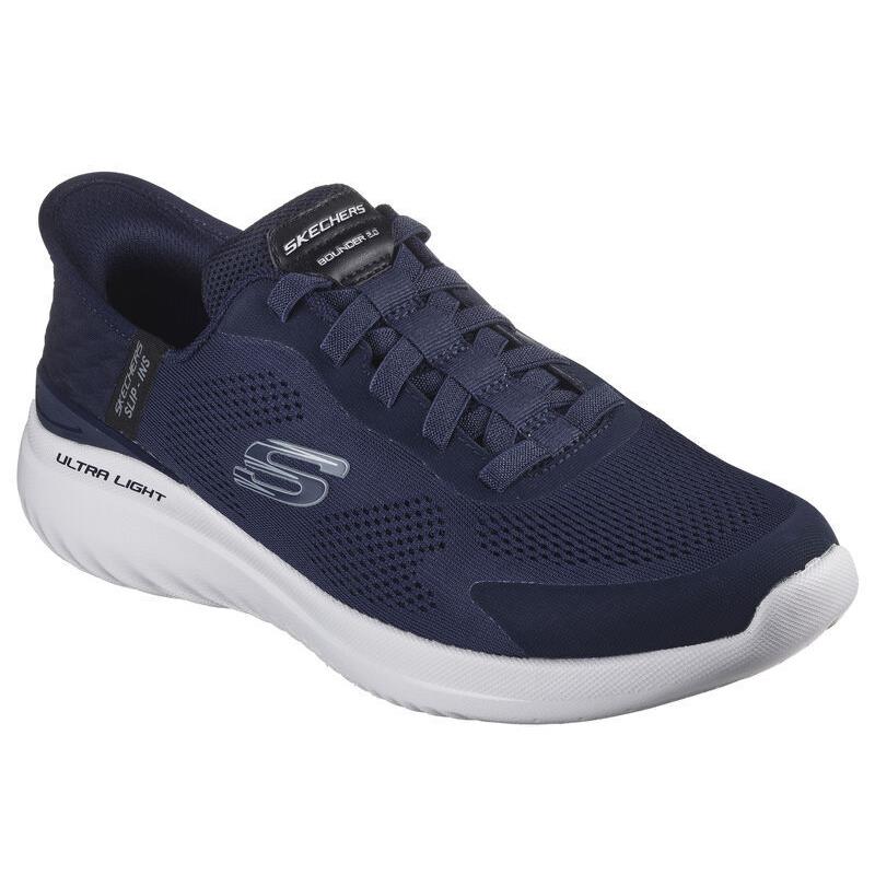 Mens Skechers Slip-ins: Bounder 2.0 - Emerged Navy Mesh Shoes