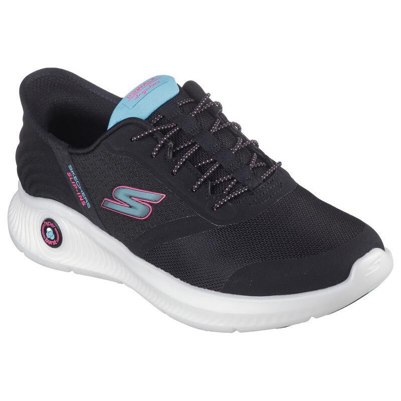 Womens Skechers Slip-ins: GO Walk Anywhere - Vivi Black Multi Mesh Shoes