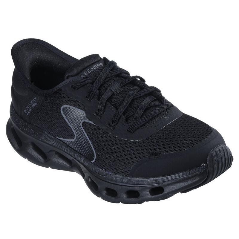 Womens Skechers Slip-ins: GO Walk Glide-step 2.0 Black Mesh Shoes