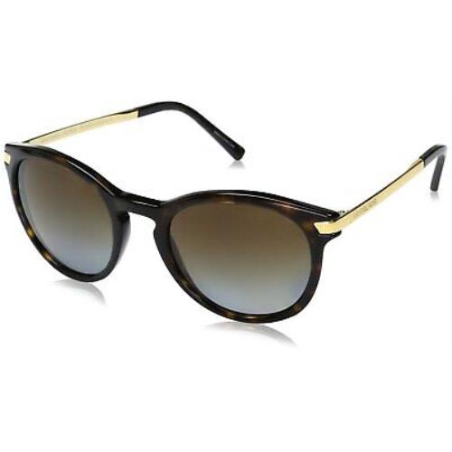 Michael Kors Women`s Adrianna Iii Dark Tortoise Gradient Polarized Sunglasses - Dk Tortoise/Gold , Brown Frame, Brown Gradient Polarized Lens