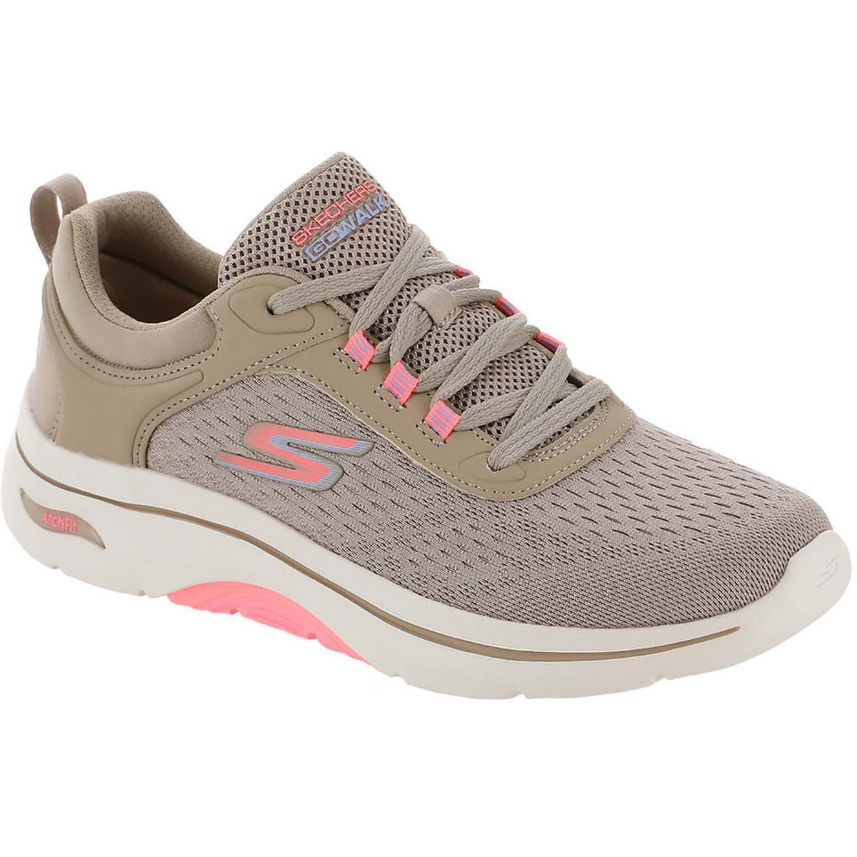 Skechers Womens Go Walk Arch Fit Taupe Casual and Fashion Sneakers Bhfo 6647