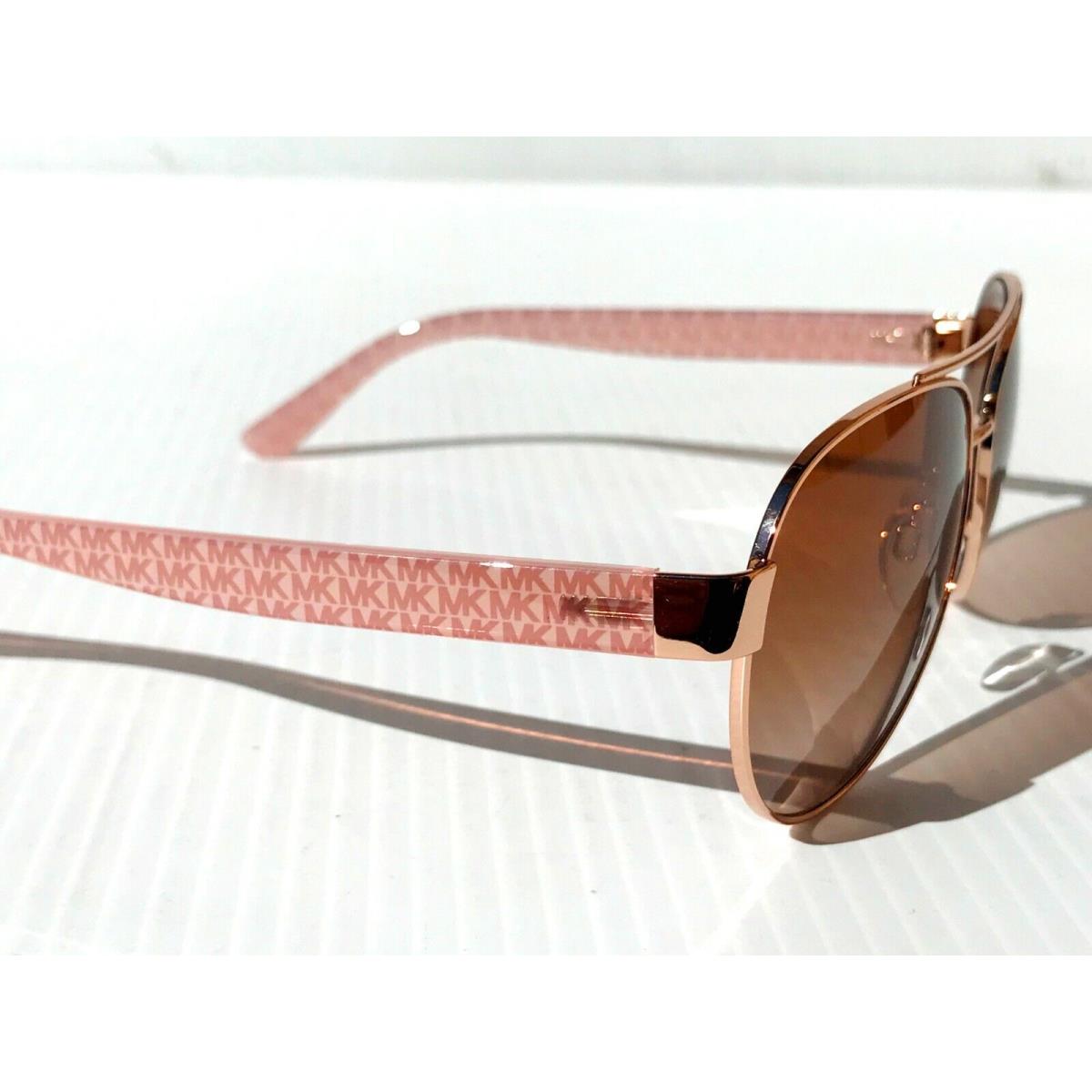 Michael Kors Blair 58mm Aviator Pink Rose Gold w Brown Gradient MK1014  Sunglass - Michael Kors sunglasses - 018211608120 | Fash Brands