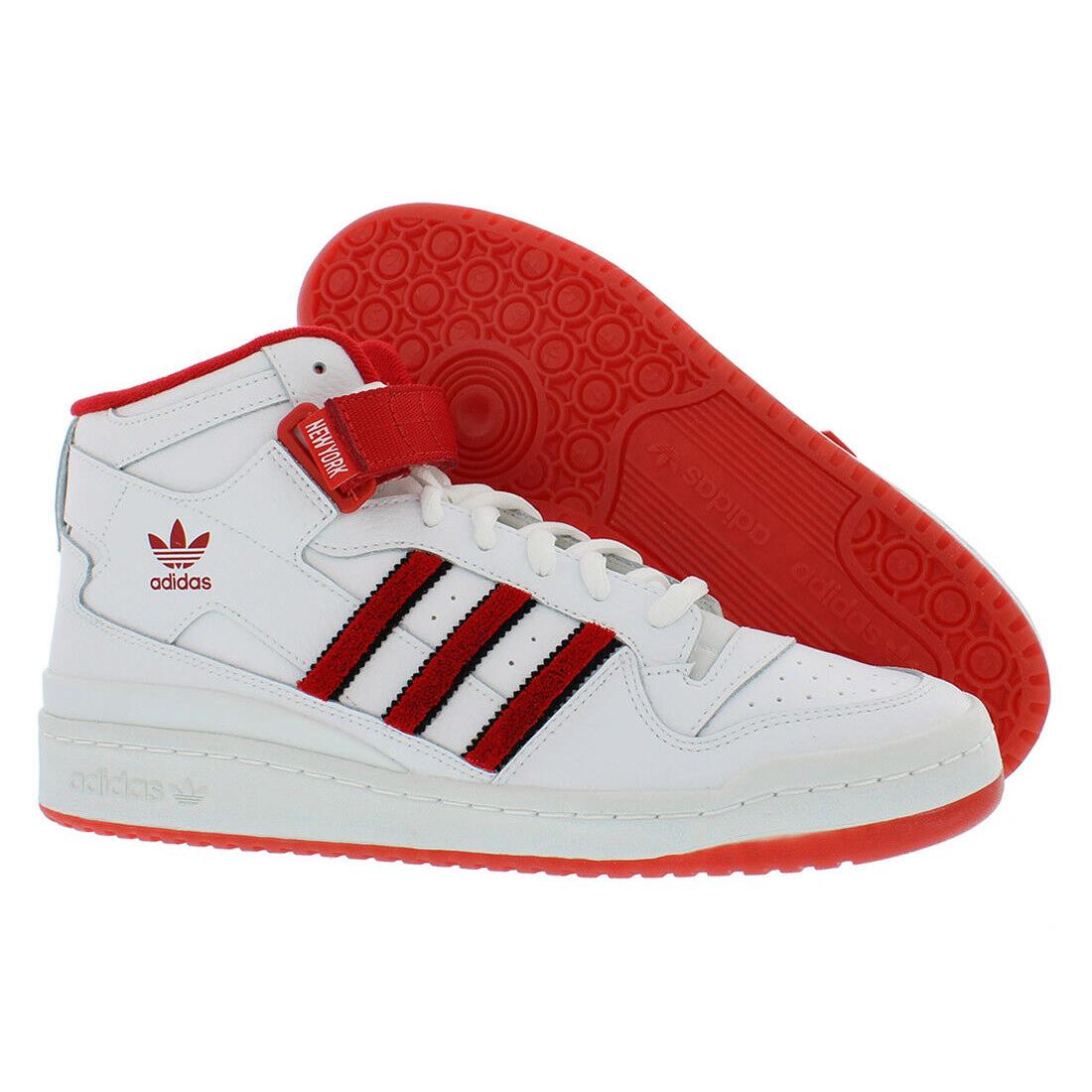 Adidas Forum Mid City Mens Shoes Size 12.5 Color: White/scarlet - White/Scarlet, Main: White