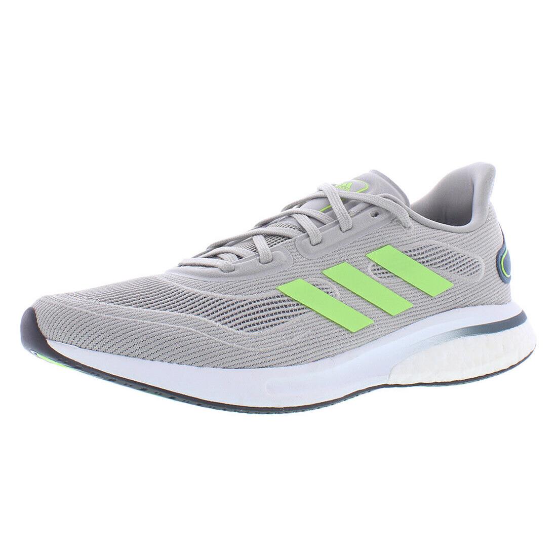 Adidas Supernova M Mens Shoes Size 8 Color: Metal Grey/signal Green/silver - Metal Grey/Signal Green/Silver Metallic, Full: Metal Grey/Signal Green/Silver Metallic