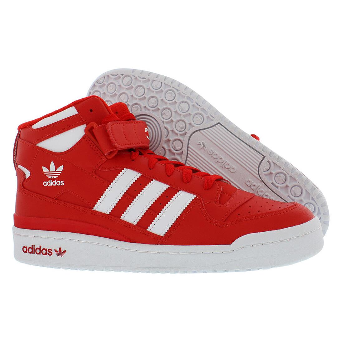 Adidas Forum Mid Mens Shoes Size 11.5 Color: Red/cloud White/red