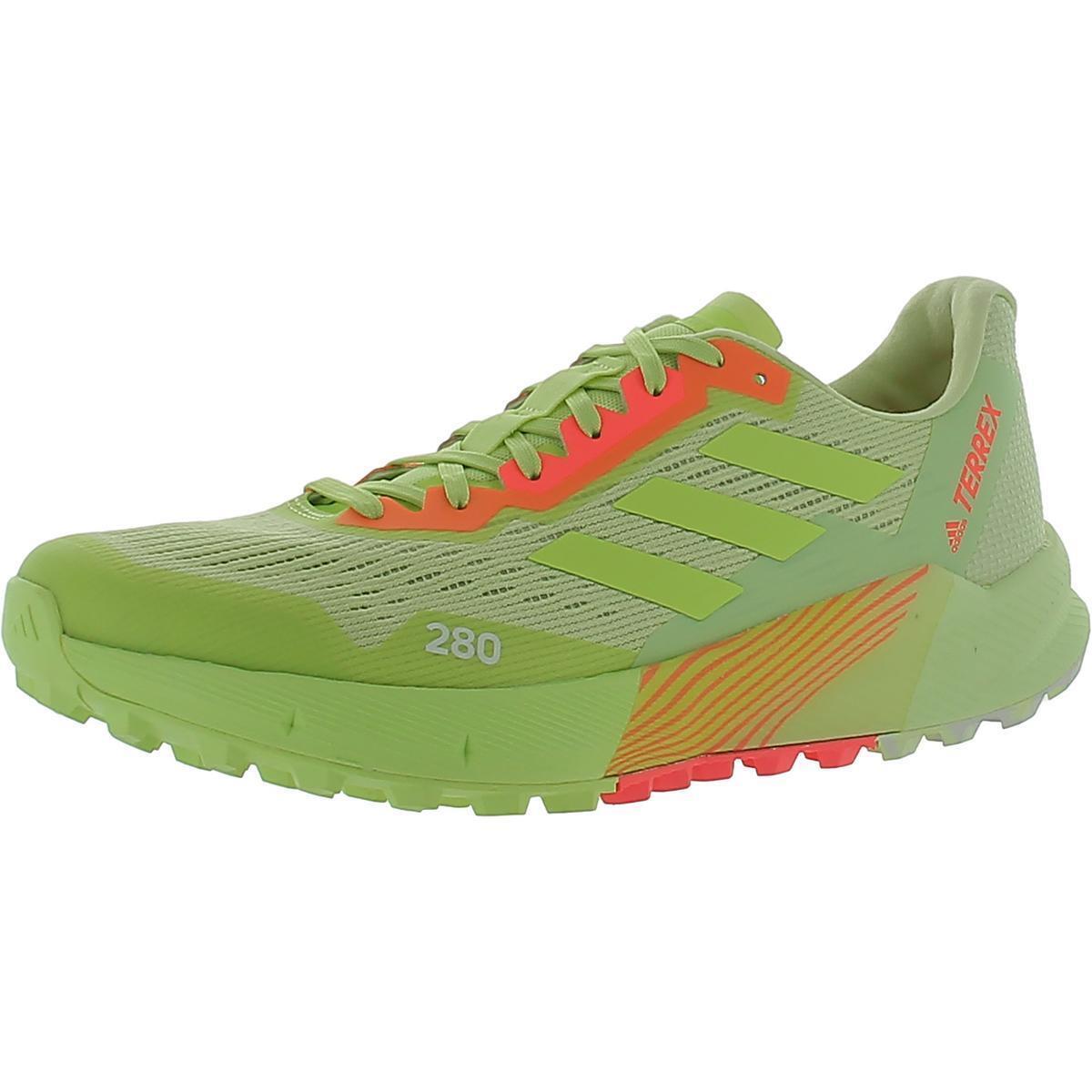 Adidas Womens Terrex Agravic Flow 2 Running Training Shoes 8 Medium B M 3428 - Celery/Orange Zest