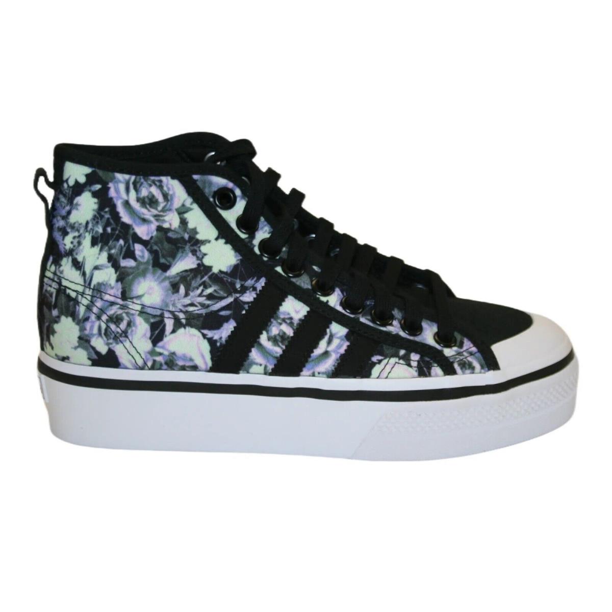 Adidas Originals Nizza Platform Mid W ID7260 Floral Women`s Size 8 - Multicolor