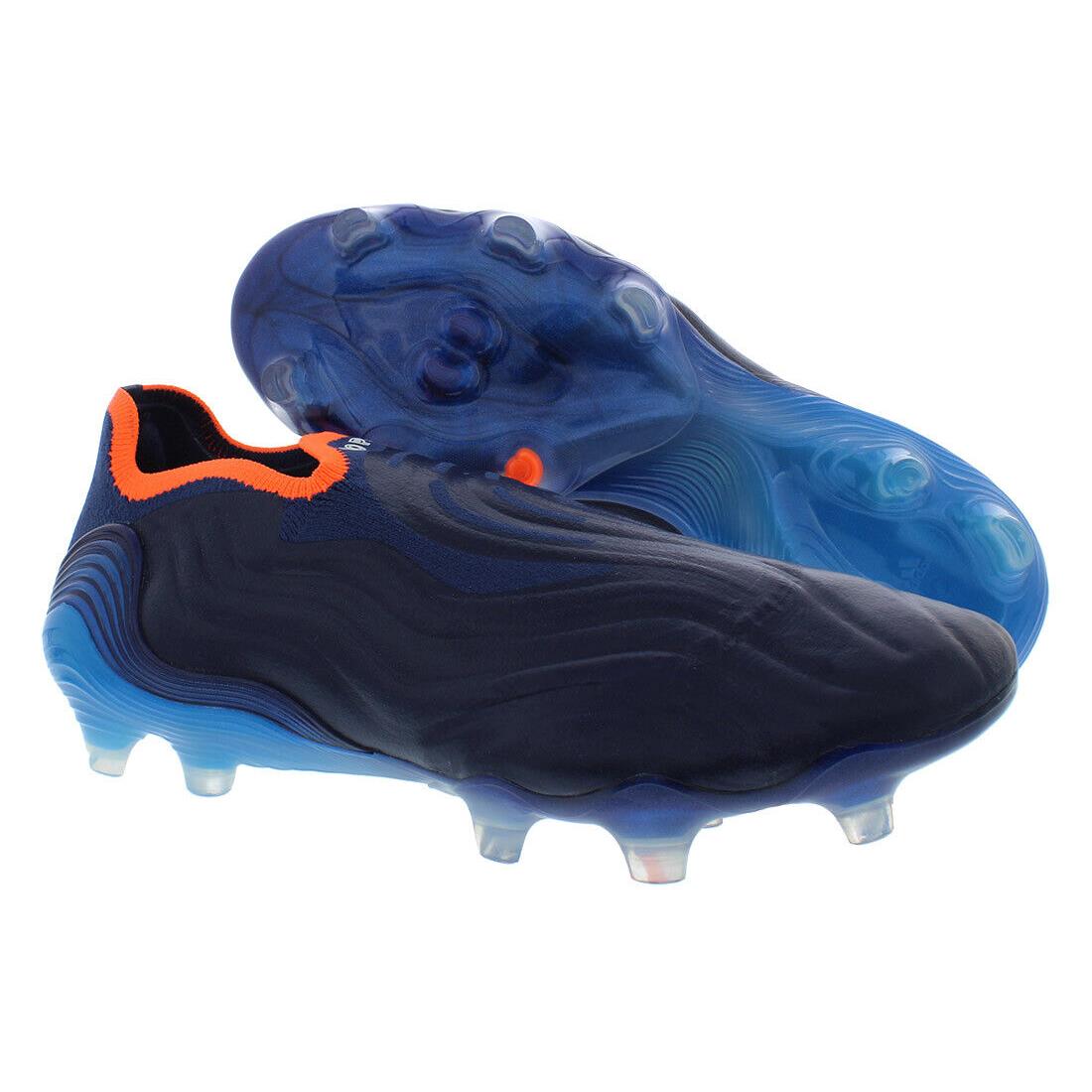 Adidas Copa Sense+ FG Unisex Shoes Size 7 Color: Blue/orange - Blue/Orange, Main: Blue