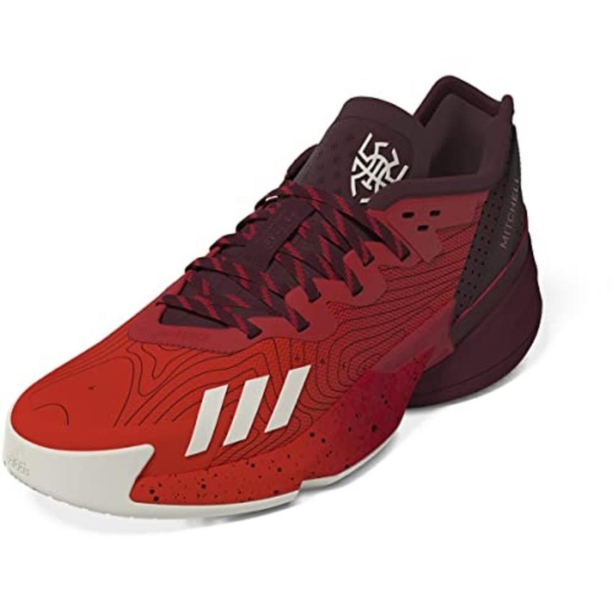 Adidas Men`s D.o.n. Issue 4 Better Scarlet-cream White-shadow Red 9.5