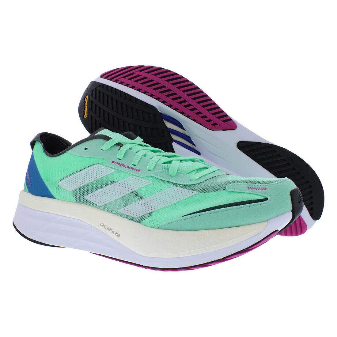 Adidas Adizero Boston 11 Mens Shoes Size 13 Color: Pulse Mint/cloud - Pulse Mint/Cloud White/Crystal White, Main: Green