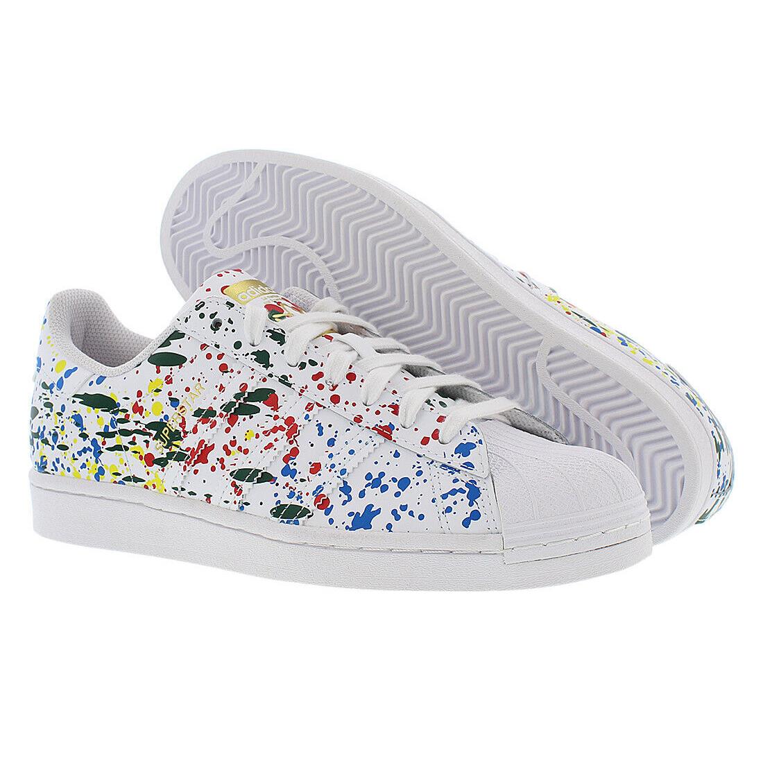 Adidas Superstar Mens Shoes Size 14 Color: White/paint Mix - White/Paint Mix, Main: White