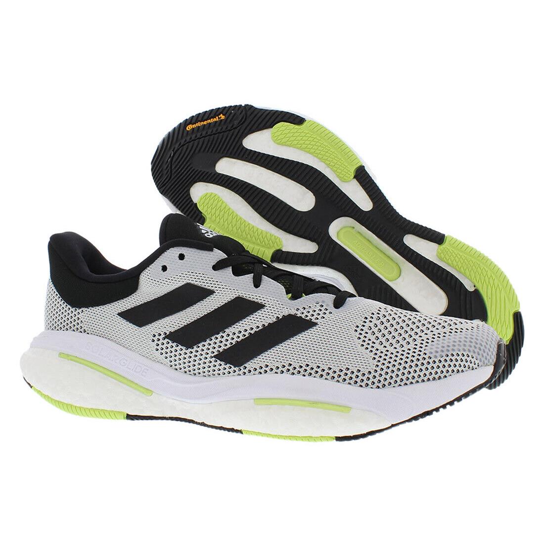 Adidas Solar Glide 5 Mens Shoes Size 8.5 Color: Cloud White/core Black/pulse - Cloud White/Core Black/Pulse Lime, Main: Off-White