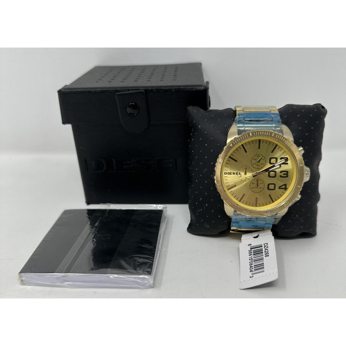 Diesel Men S 51 Series Watch Gold Tone Sunray