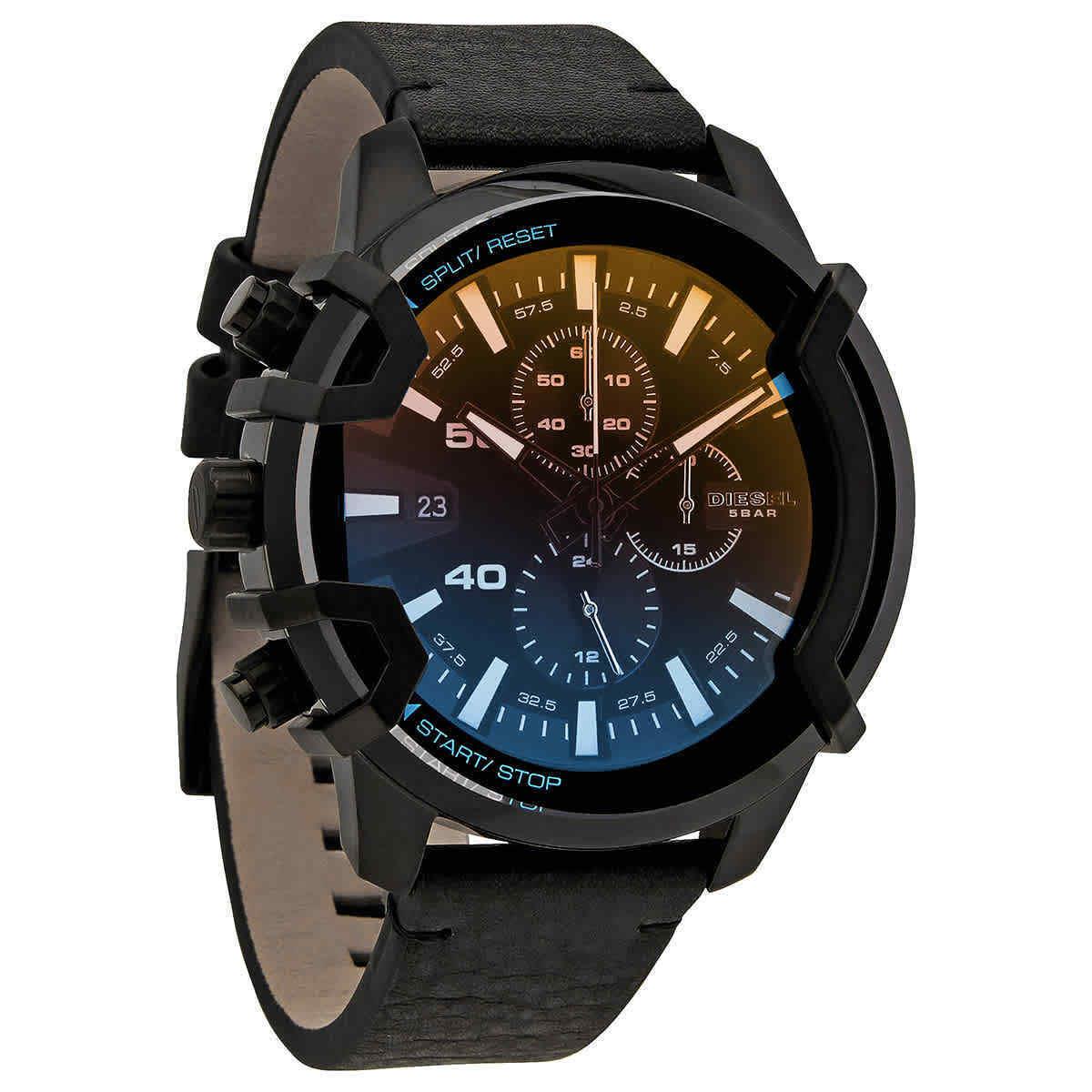 Diesel Chronograph Lefty Quartz Digital Black Dial Men`s Watch DZ4519