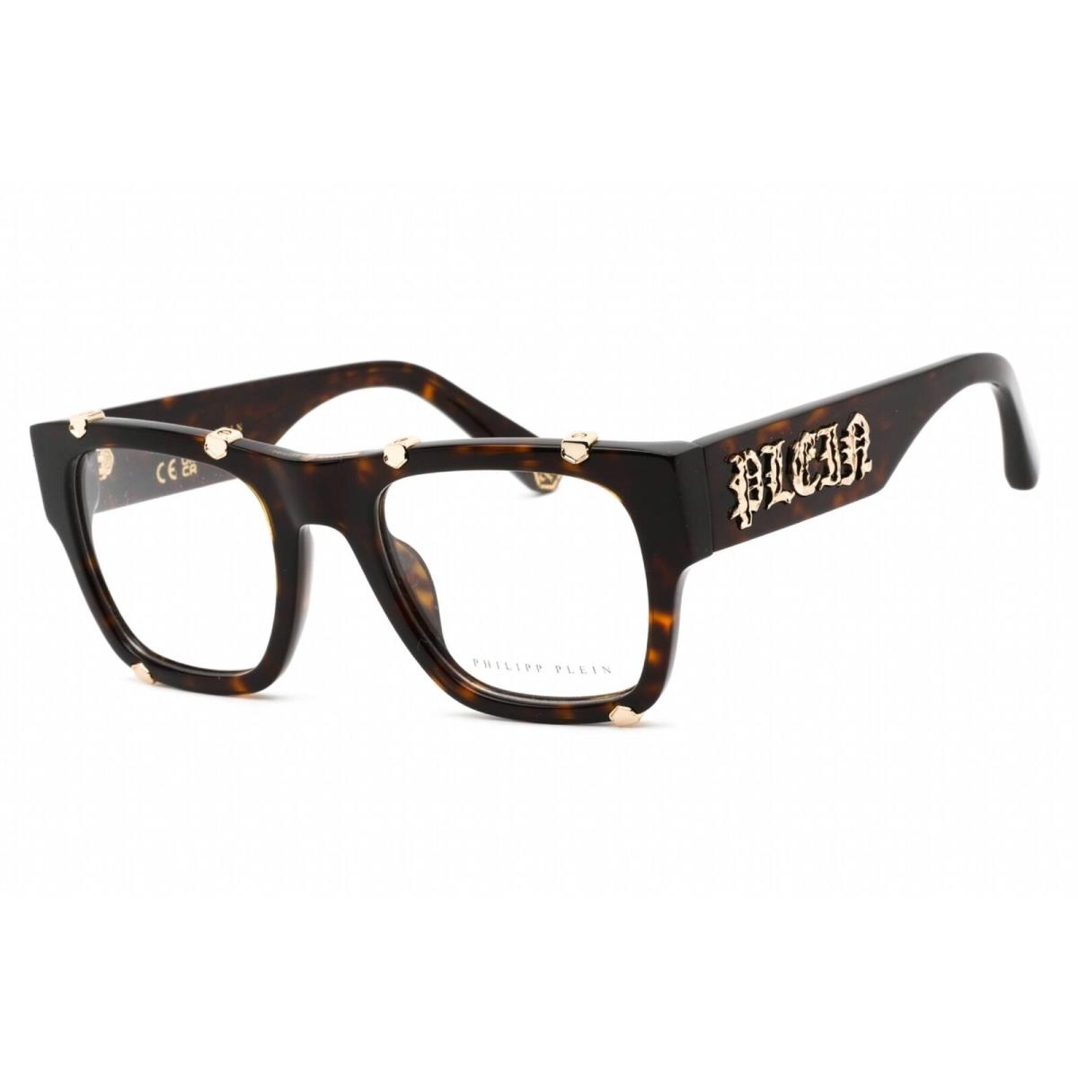 Philipp Plein Women`s Eyeglasses Brown Plastic Square Shape Frame VPP042W 0722