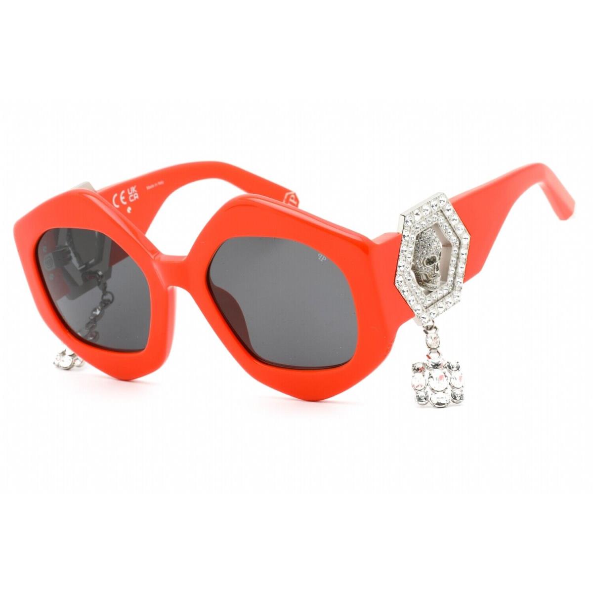 Philipp Plein SPP102S-V47-54 Sunglasses Size 54mm 0mm 0mm Orange Women