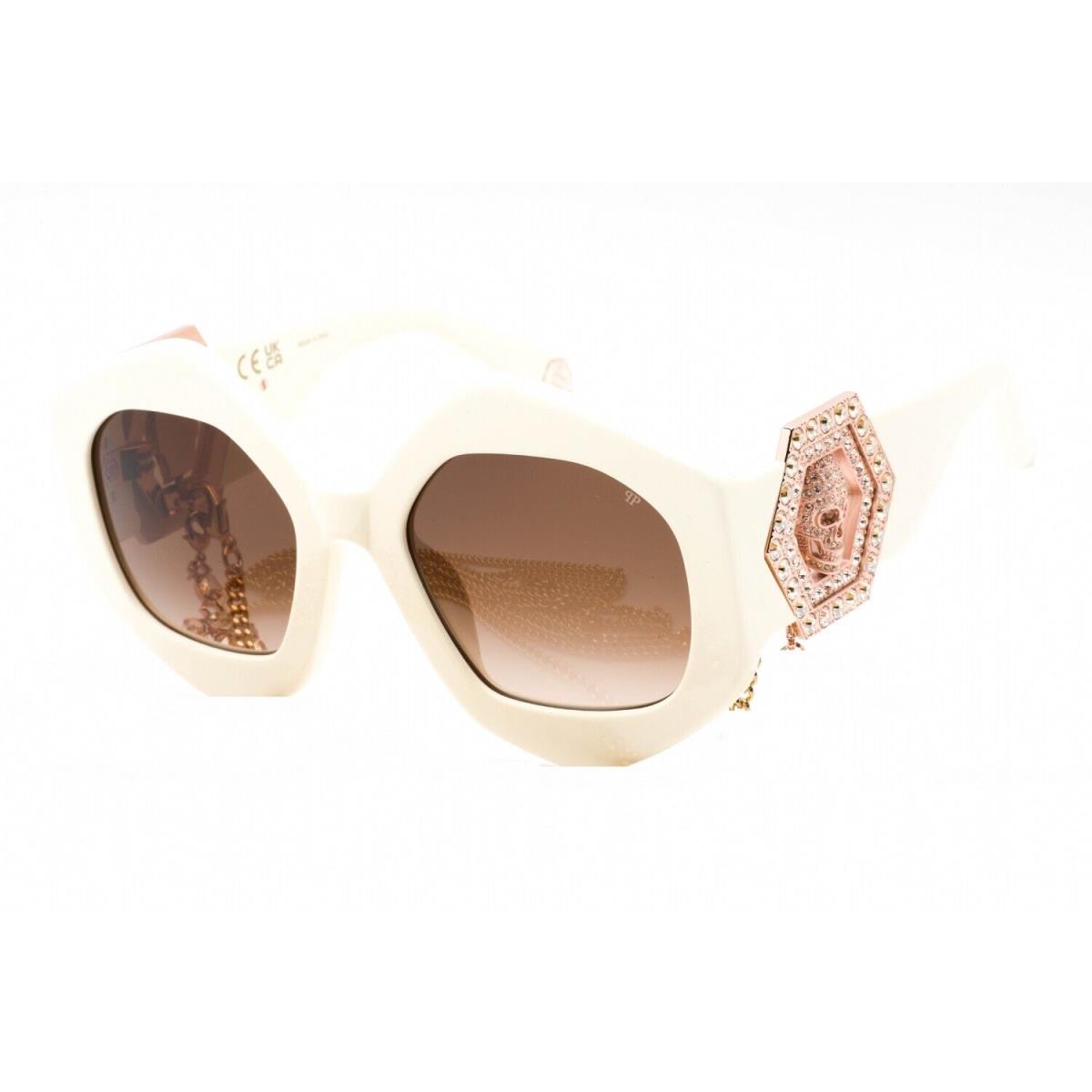 Philipp Plein SPP102S-9ZQ-54 Sunglasses Size 54mm 130mm 22mm Ivory Women