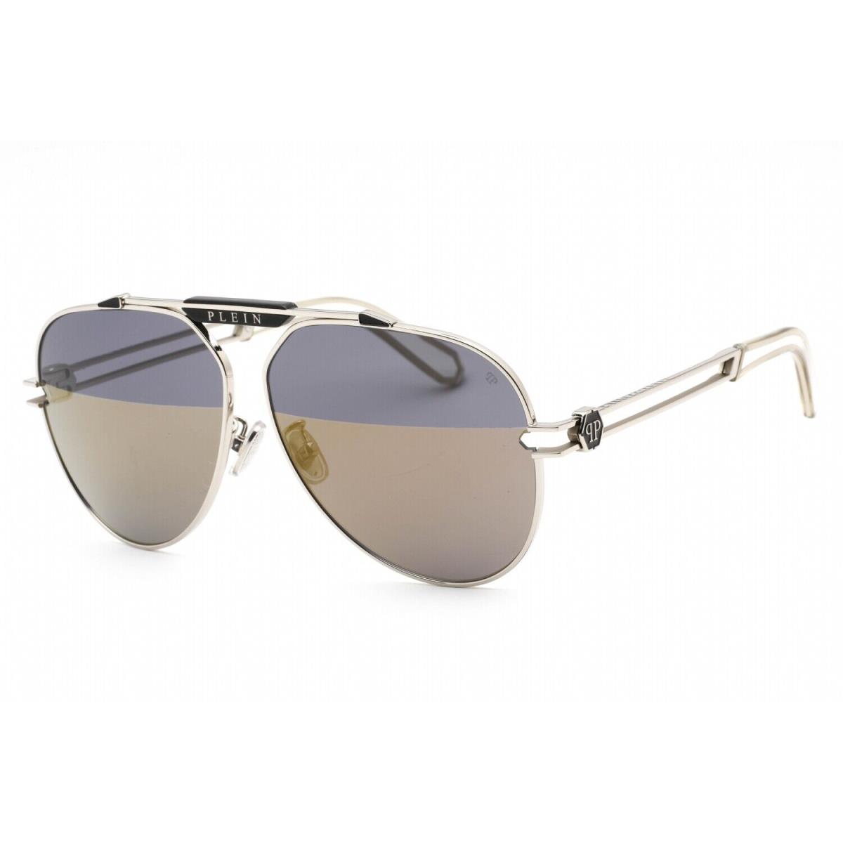 Philipp Plein SPP048M-K07-62 Sunglasses Size 62mm 145mm 12mm Silver Women