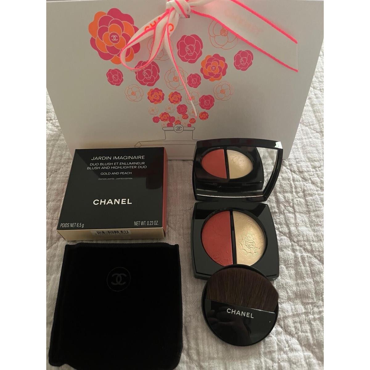 Chanel Jardin Imaginaire Blush Highlighter Duo Gold Peach Limited Edition