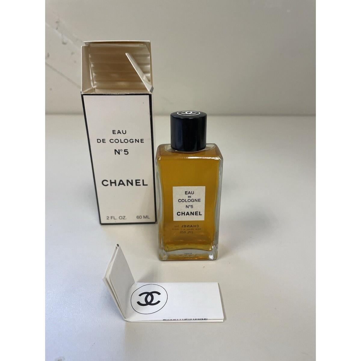 Vintage Chanel No. 5 Edc Eau de Cologne 2 Oz 60ml Estate Find