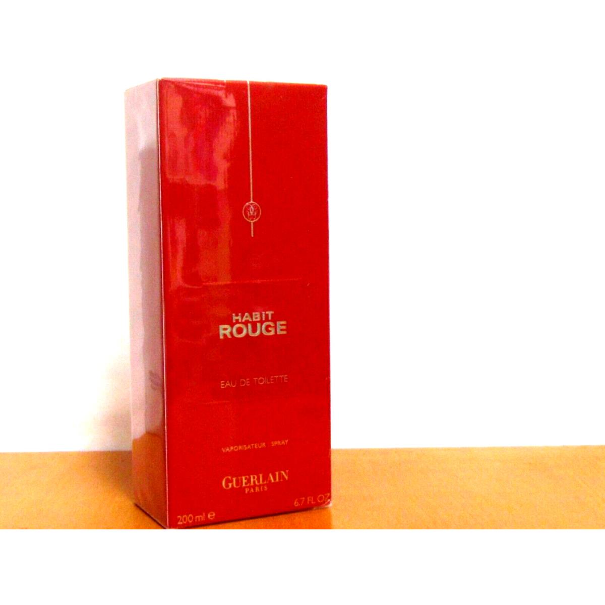 Habit Rouge By Guerlain Men Cologne 6.7 Fl.oz/ 200 ml Eau De Toilette Spray Seal