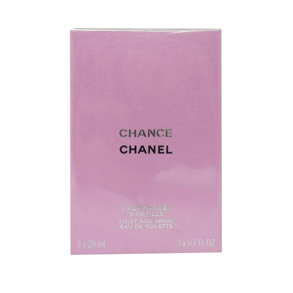 Chanel Chance Twist Spray Eau De Toilette Mini Spray 3 x 0.7 Oz/ 20 ml