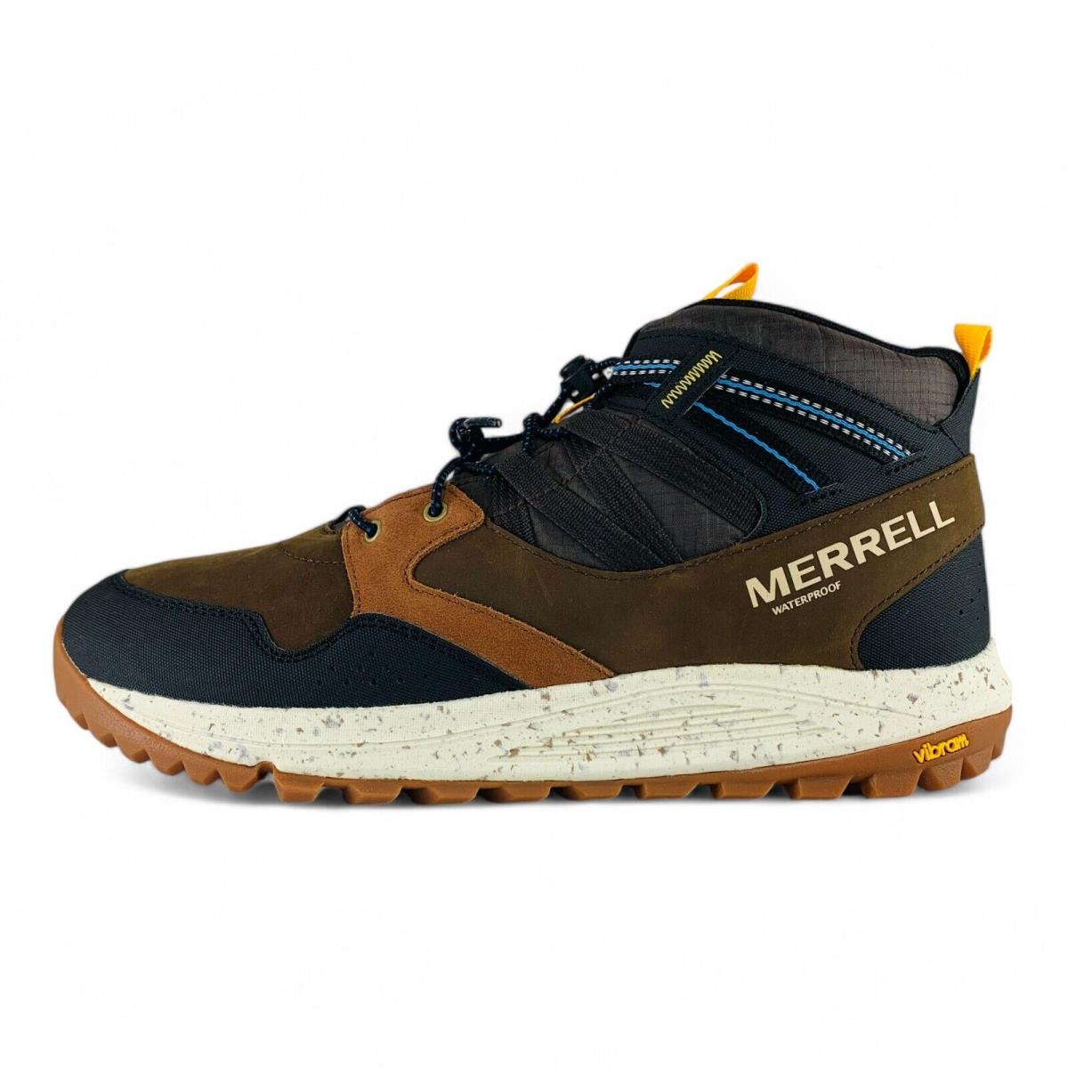 Merrell Nova Sneaker Boot Bungee Men`s Waterproof Hiking Shoes Bracken J067111