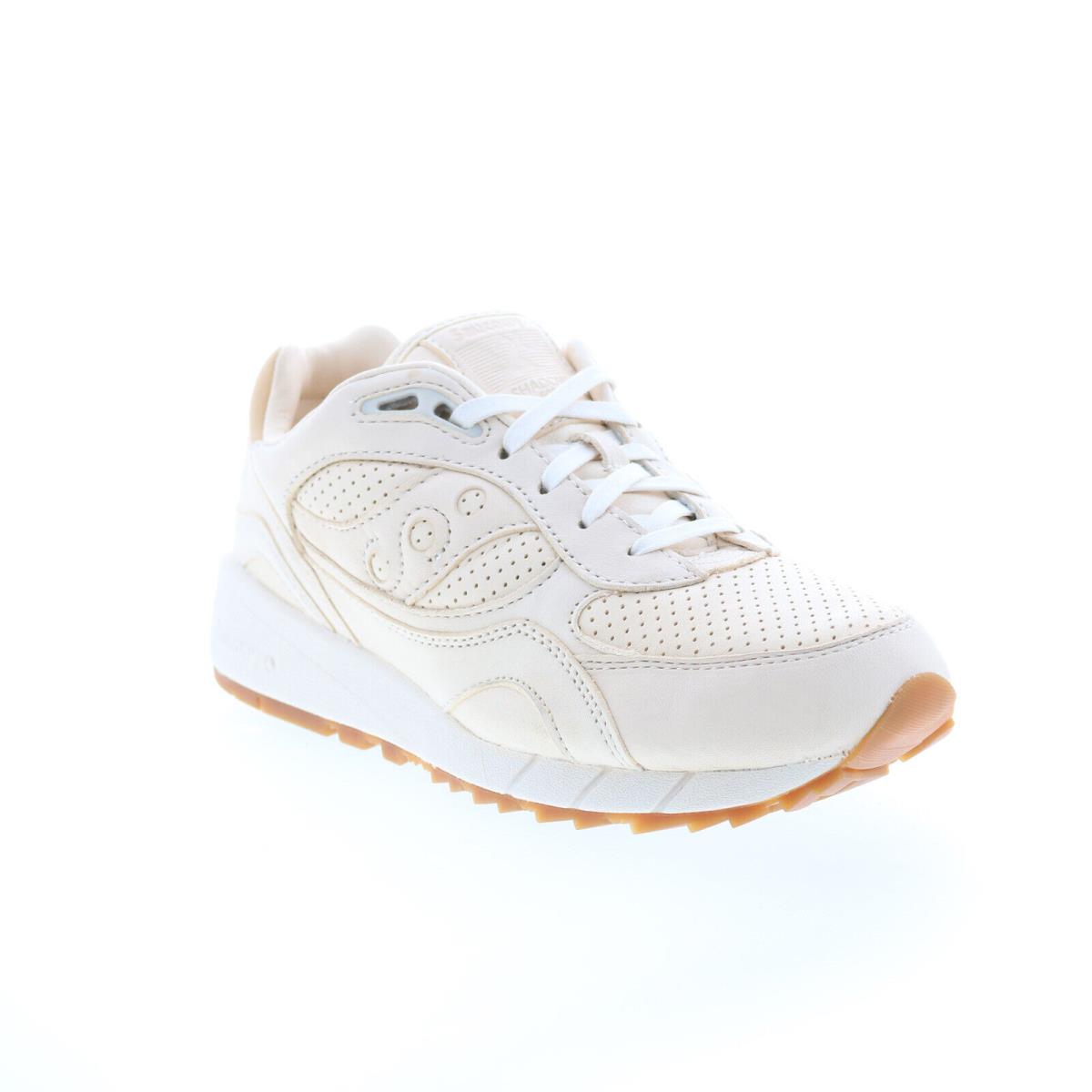 Saucony Shadow 6000 S70572-3 Mens Beige Leather Lifestyle Sneakers Shoes